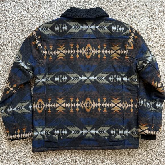 NWT $450 Roark x Pendleton Axeman Southwest Aztec Wool Jacket Coat Men’s Size L - Picture 2 of 16